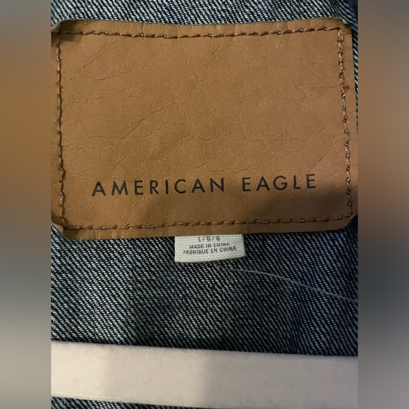 American Eagle EUC Dark Wash Denim Jacket Mens Sz L - Picture 9 of 14
